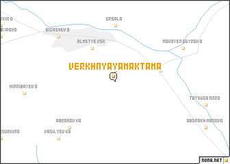 map of Verkhnyaya Maktama