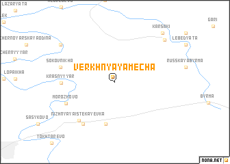 map of Verkhnyaya Mecha