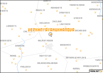 map of Verkhnyaya Mukhanova