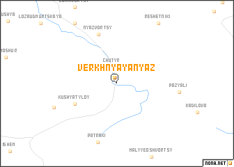 map of Verkhnyaya Nyaz\