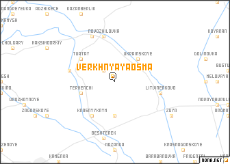 map of Verkhnyaya Osma