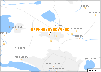 map of Verkhnyaya Pyshma