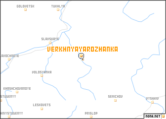 map of Verkhnyaya Rozhanka