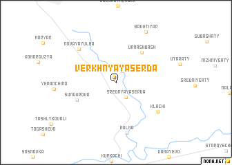 map of Verkhnyaya Serda