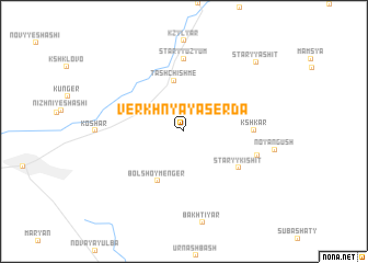 map of Verkhnyaya Serda