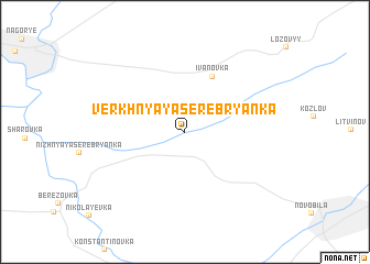 map of Verkhnyaya Serebryanka