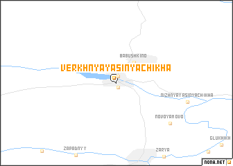 map of Verkhnyaya Sinyachikha