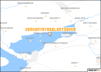 map of Verkhnyaya Solontsovka