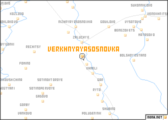 map of Verkhnyaya Sosnovka