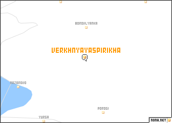 map of Verkhnyaya Spirikha