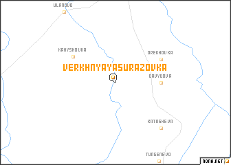 map of (( Verkhnyaya Surazovka ))