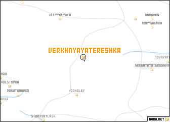 map of Verkhnyaya Terëshka