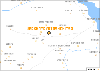 map of Verkhnyaya Toshchitsa