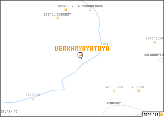map of Verkhnyaya Toya