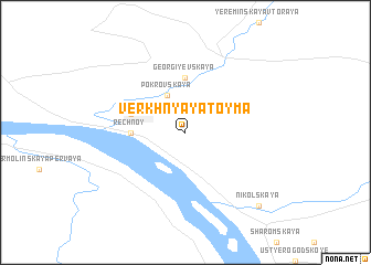 map of Verkhnyaya Toyma