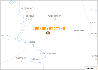 map of Verkhnyaya Tyka