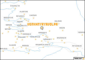 map of Verkhnyaya Volpa