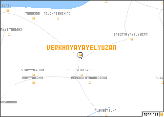 map of Verkhnyaya Yelyuzan\