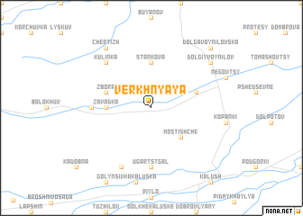 map of Verkhnyaya