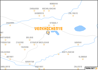 map of Verkhochenʼye