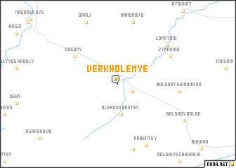map of Verkholem\