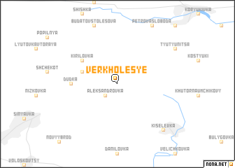 map of Verkholesʼye