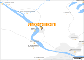 map of Verkhotomskoye