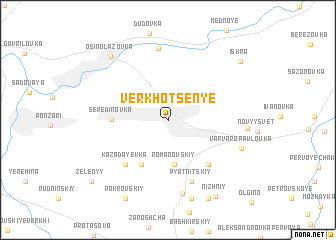 map of Verkhotsen\