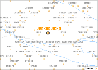 map of Verkhovicha