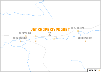 map of Verkhovskiy Pogost