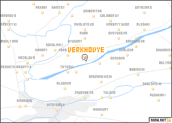 map of Verkhovʼye