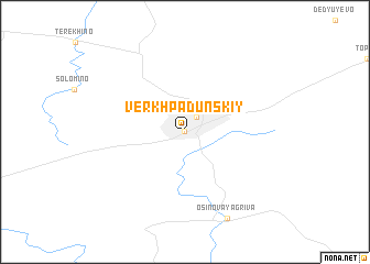 map of Verkh-Padunskiy