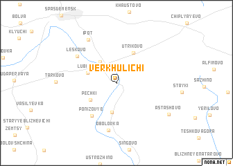 map of Verkhulichi