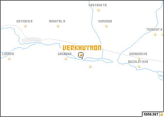 map of Verkh-Uymon