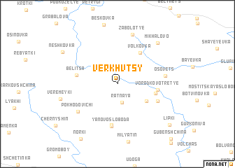 map of Verkhvtsy