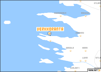 map of Verkkoranta