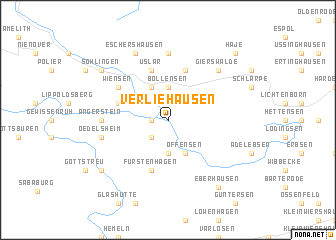 map of Verliehausen