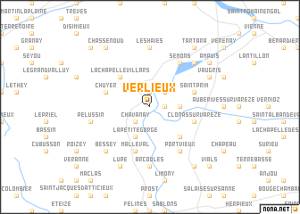 map of Verlieux