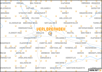 map of Verlorenhoek