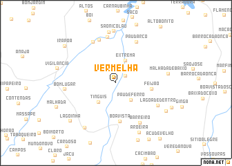 map of Vermelha