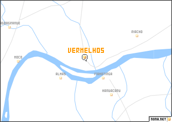 map of Vermelhos
