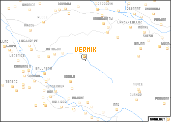 map of Vërmik