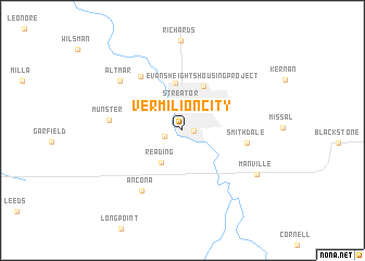 map of Vermilion City