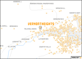 map of Vermont Heights