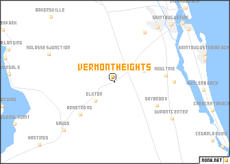 map of Vermont Heights