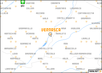map of Vernasca