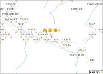 map of Vernaux