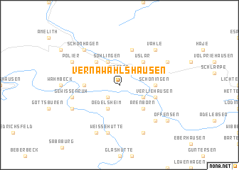 map of Vernawahlshausen