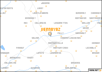 map of Vernayaz