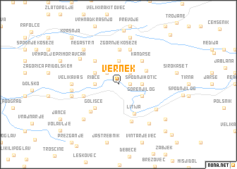 map of Vernek